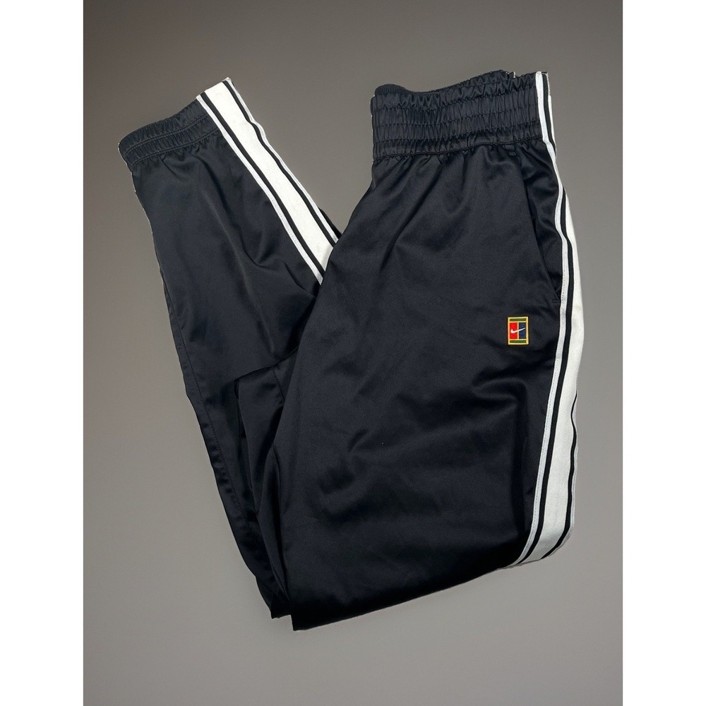 Nike Court Stadium Tennis Tear Away Jogger Track Pant Women M Black 933771-100